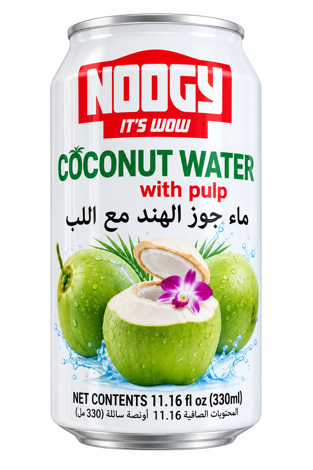 NOOGY-COCONUT WATER WITH PULP 330ML