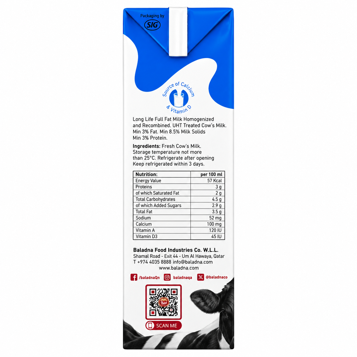 BALADNA-LONG LIFE MILK 1L