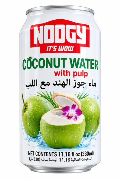 NOOGY-COCONUT WATER WITH PULP 330ML