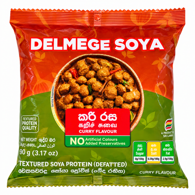 DELMEGE SOYA-CURRY FLAVOUR 90GM