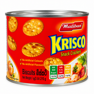 MALIBAN-KRISCO SNACK CRACKERS 215GM