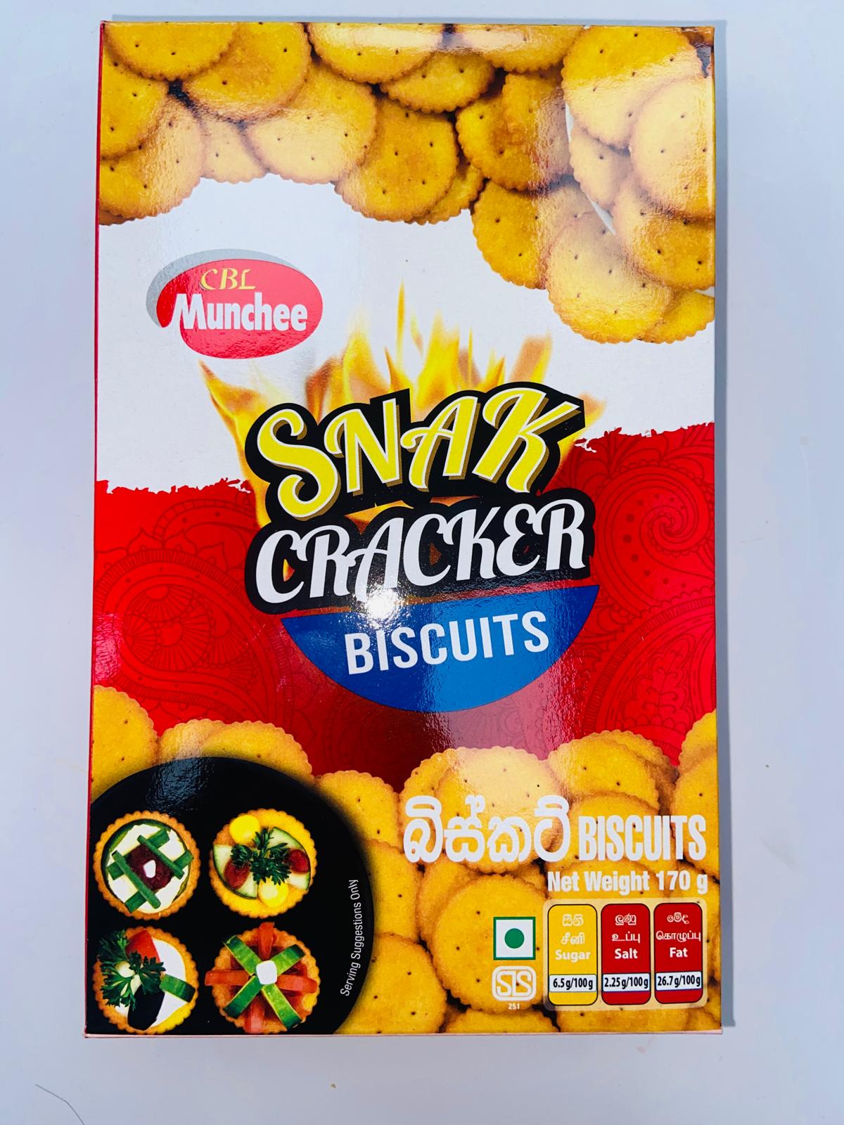 CBL MUNCHEE-SNAK CRACKER BISCUITS 170GM
