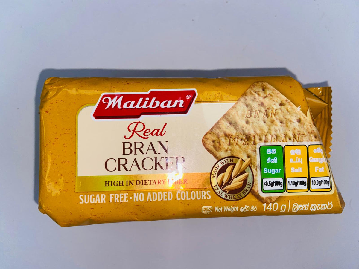 MALIBAN REAL BRAN CRACKER 140GM