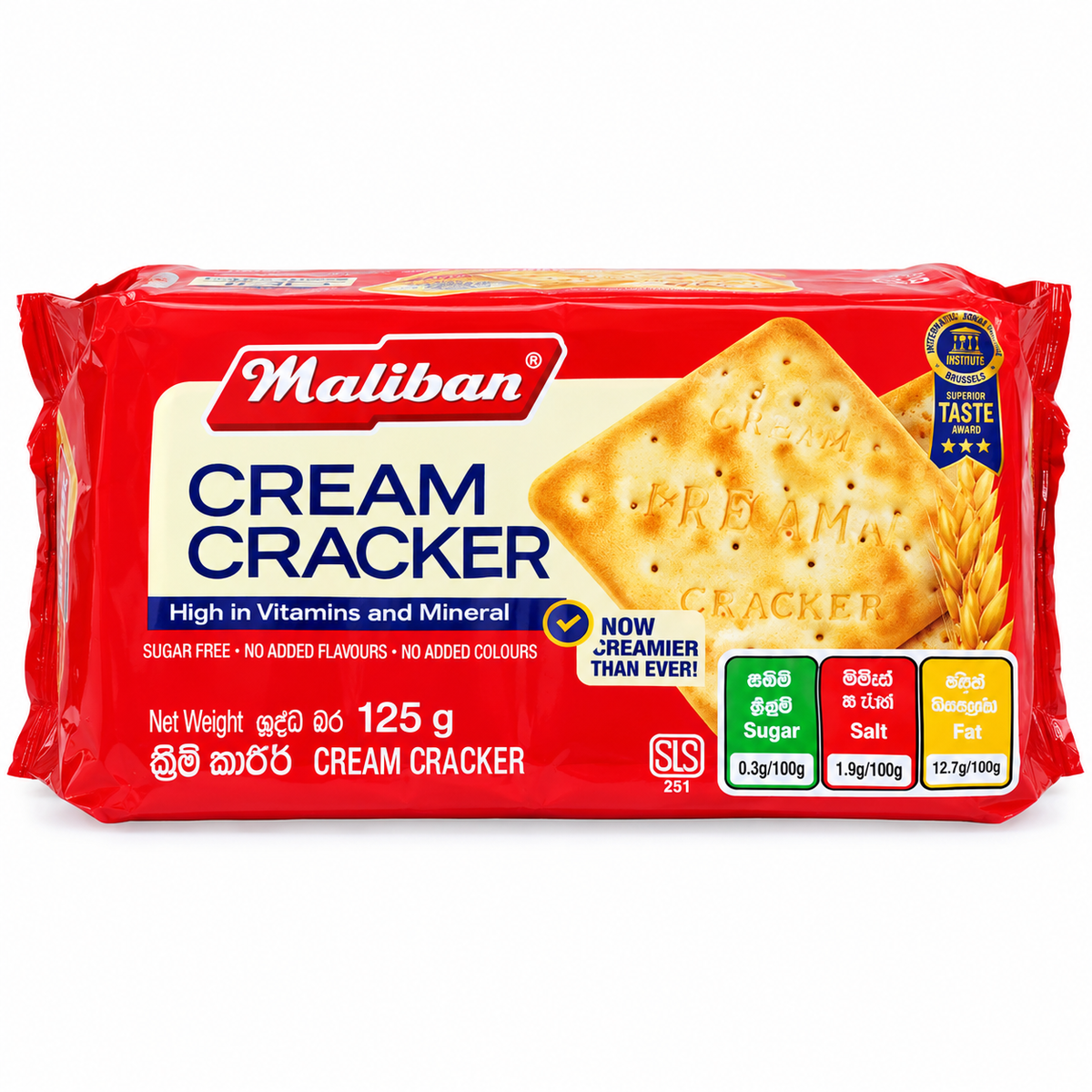 MALIBAN-CREAM CRACKER 125GM